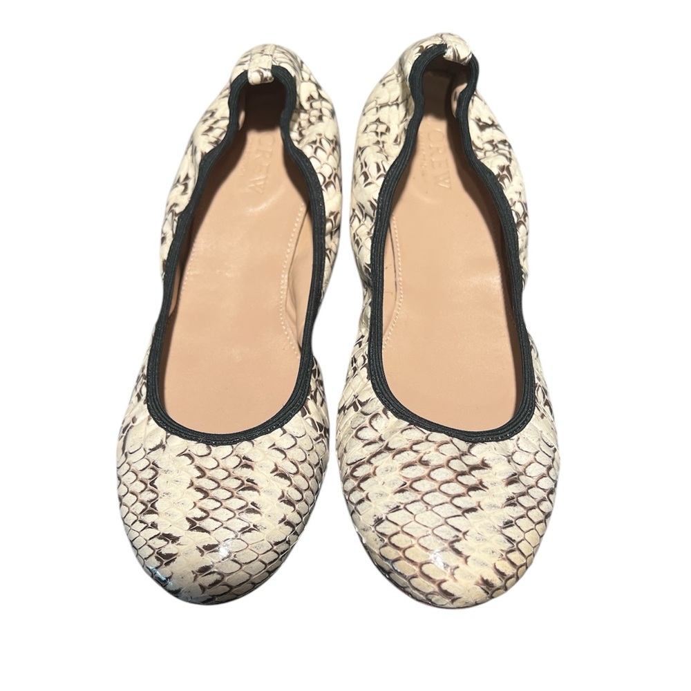 NWOT JCrew Genuine Snakeskin Ballet Flat
